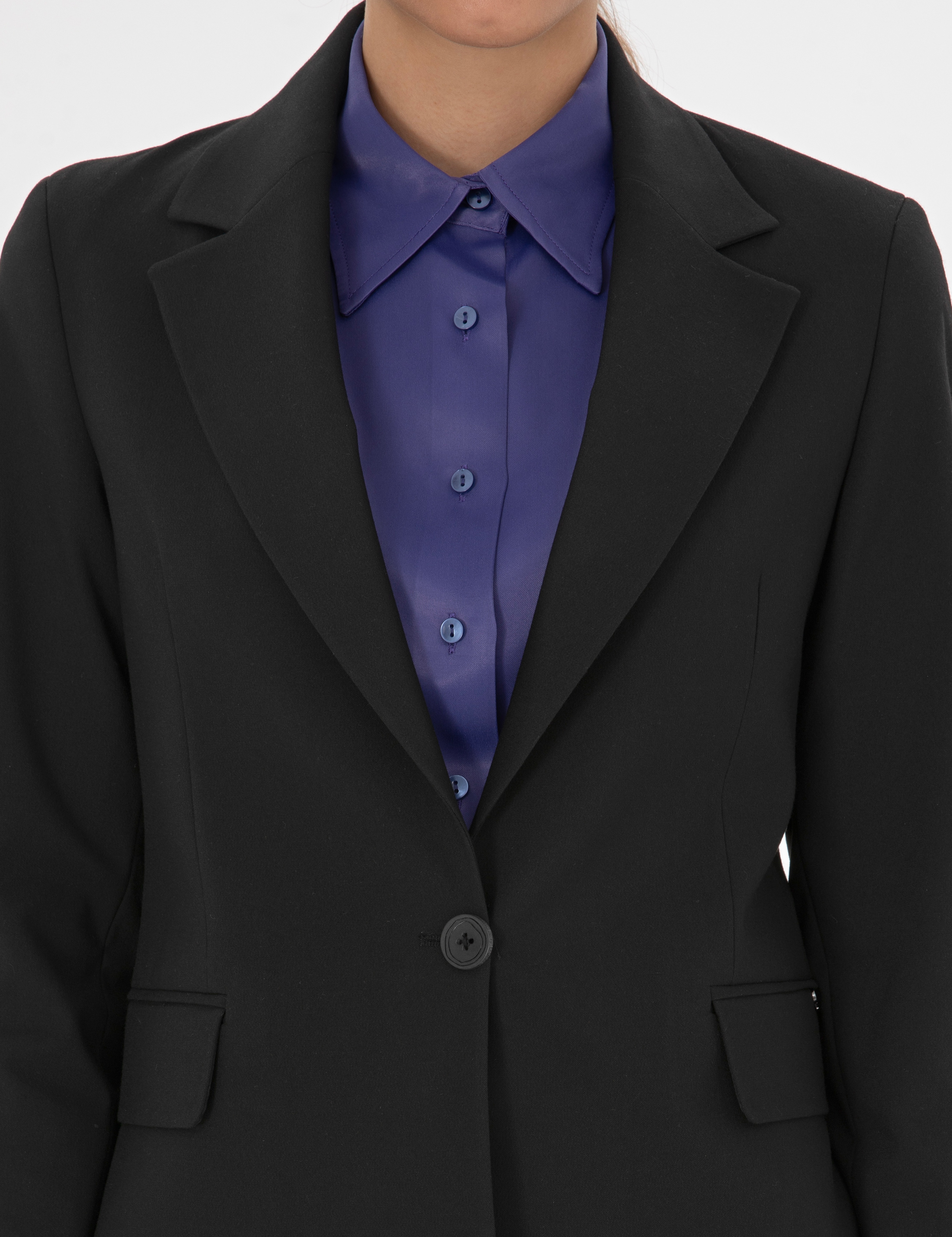 Siyah Slim Fit Ceket - Image 7
