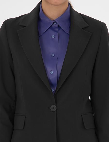 Siyah Slim Fit Ceket - 50319423027