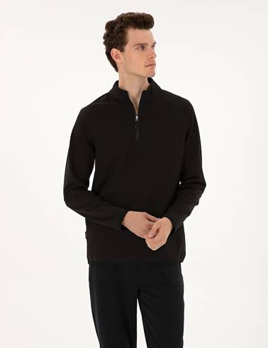 Siyah Regular Fit Sweatshirt