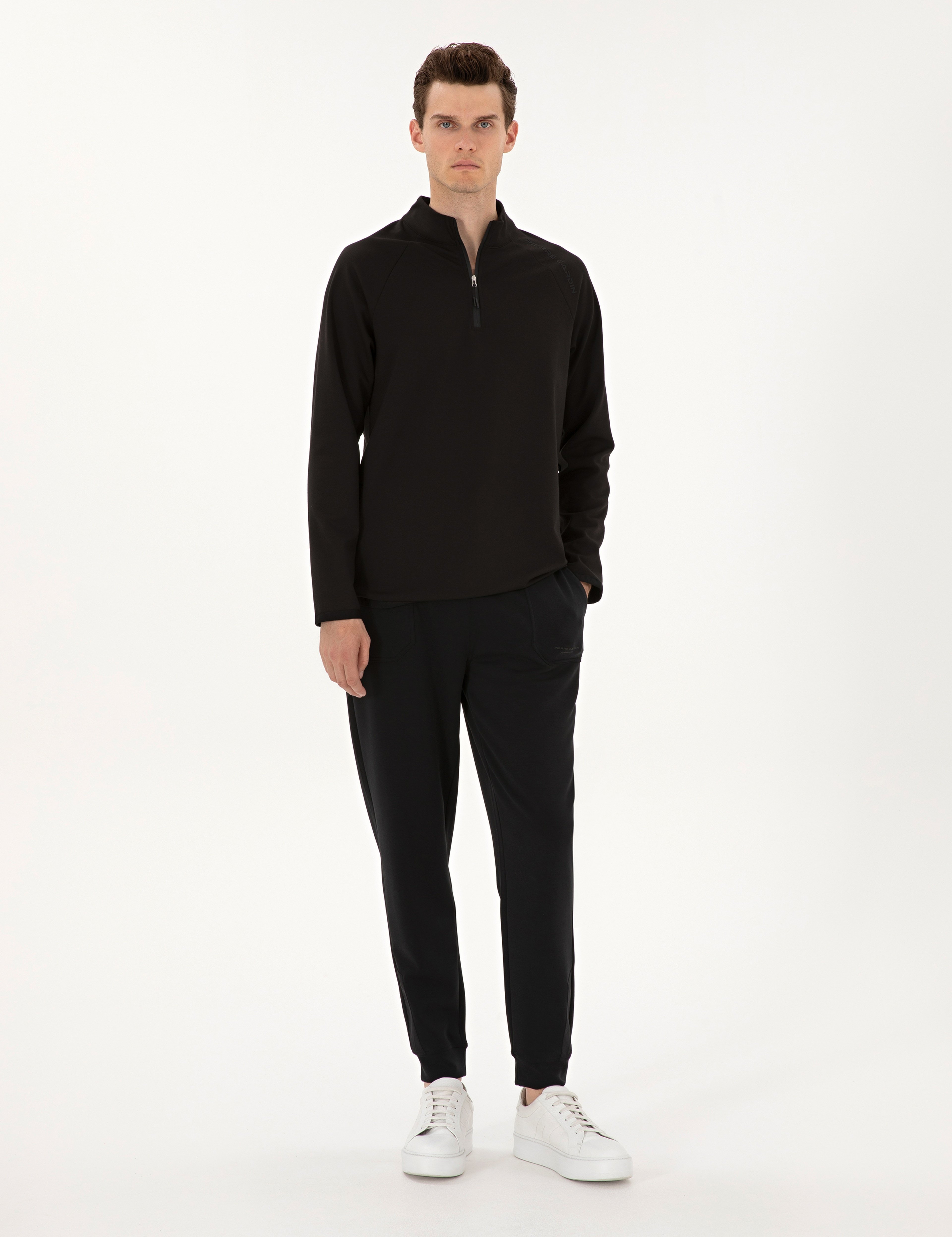 Siyah Regular Fit Sweatshirt - Image 4