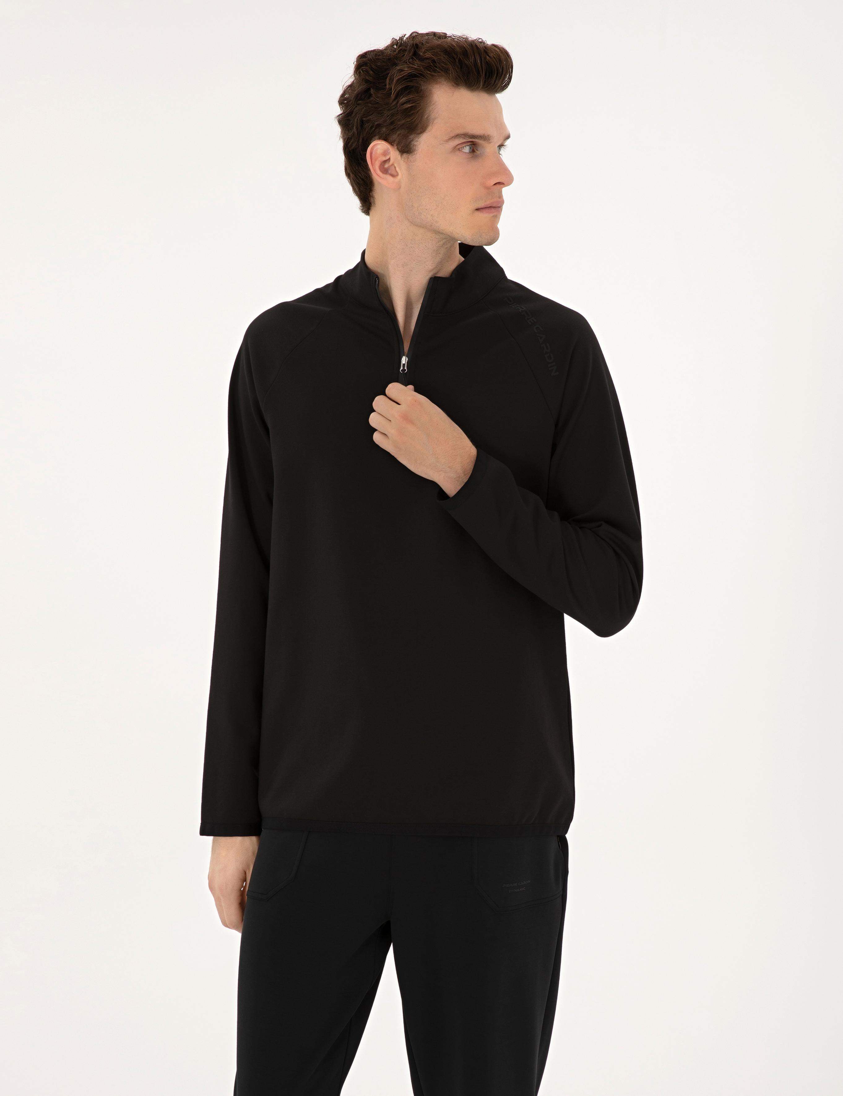 Siyah Regular Fit Sweatshirt