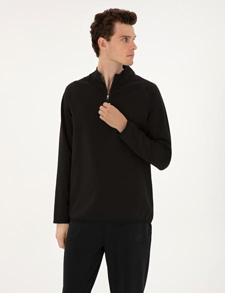 Siyah Regular Fit Sweatshirt - 50313749017