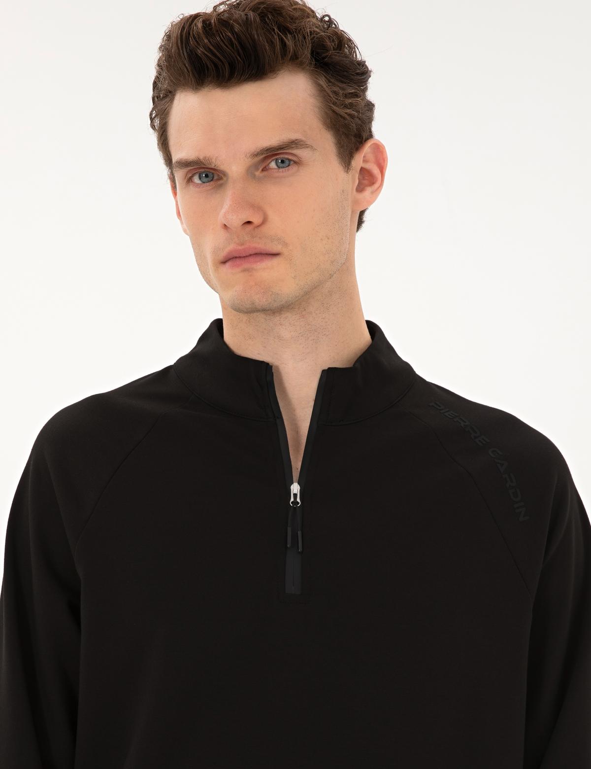 Siyah Regular Fit Sweatshirt - 50313749017