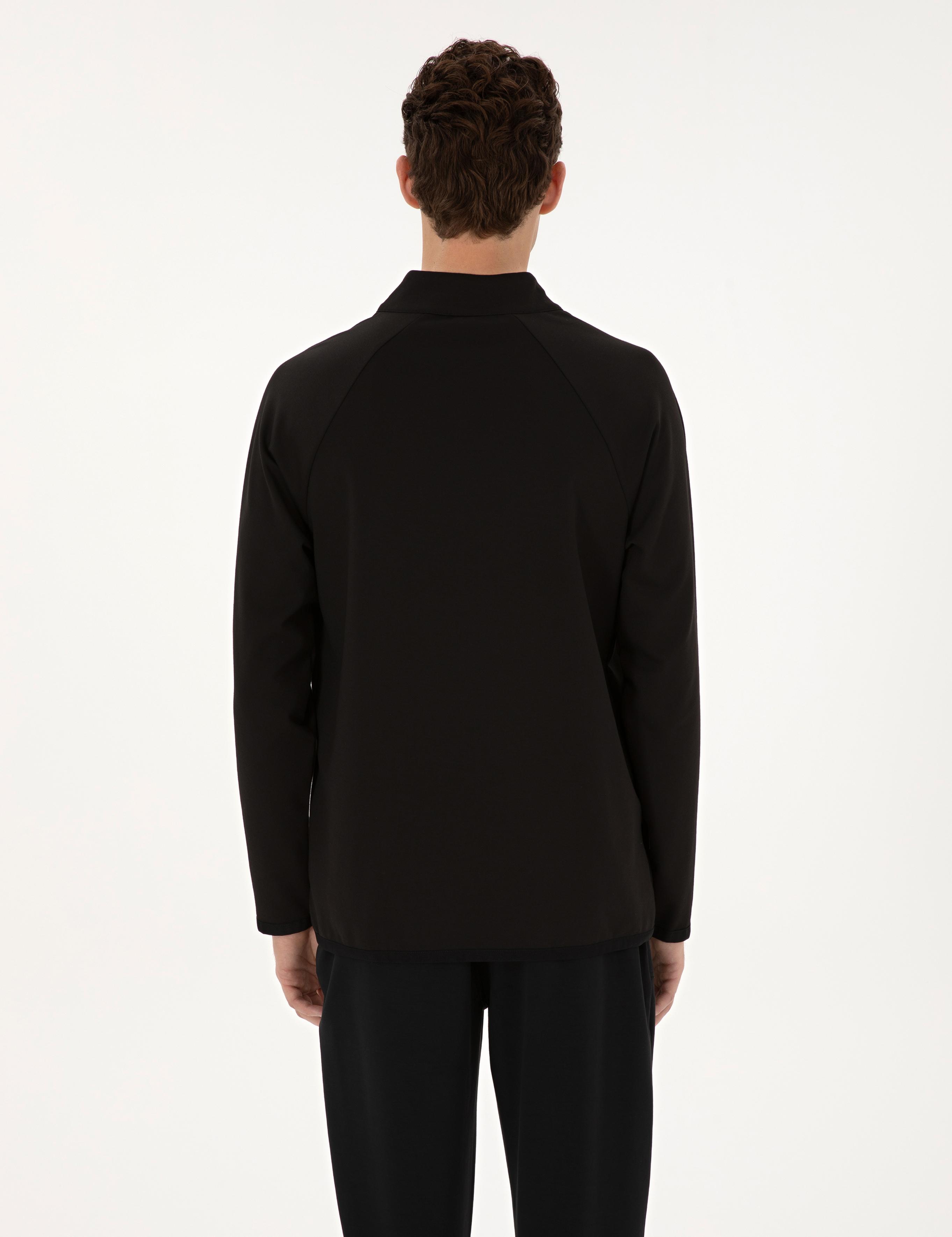 Siyah Regular Fit Sweatshirt