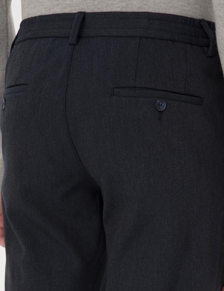 Lacivert Slim Fit Flanel Dokulu Kumaş Pantolon - 50317639048