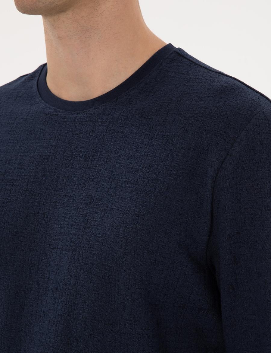 Lacivert Regular Fit Sweatshirt