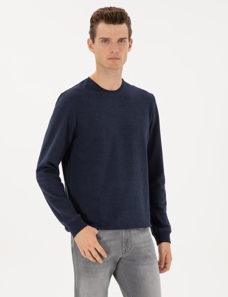 Lacivert Regular Fit Sweatshirt - 50313944033