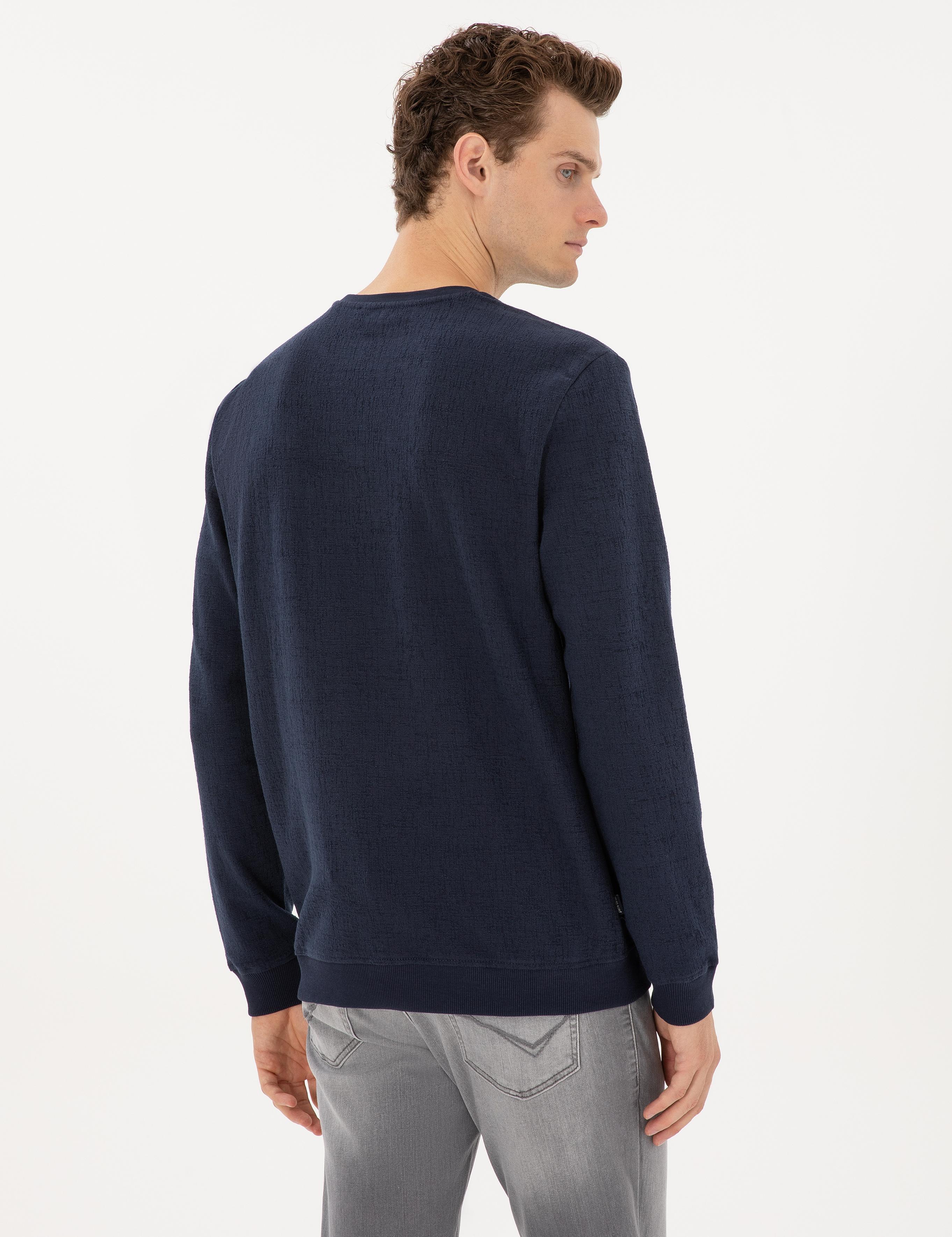 Lacivert Regular Fit Sweatshirt