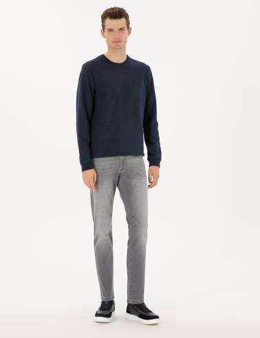 Lacivert Regular Fit Sweatshirt
