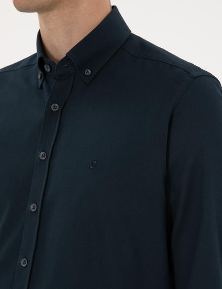 Lacivert Regular Fit Uzun Kollu Gömlek - 50316736015