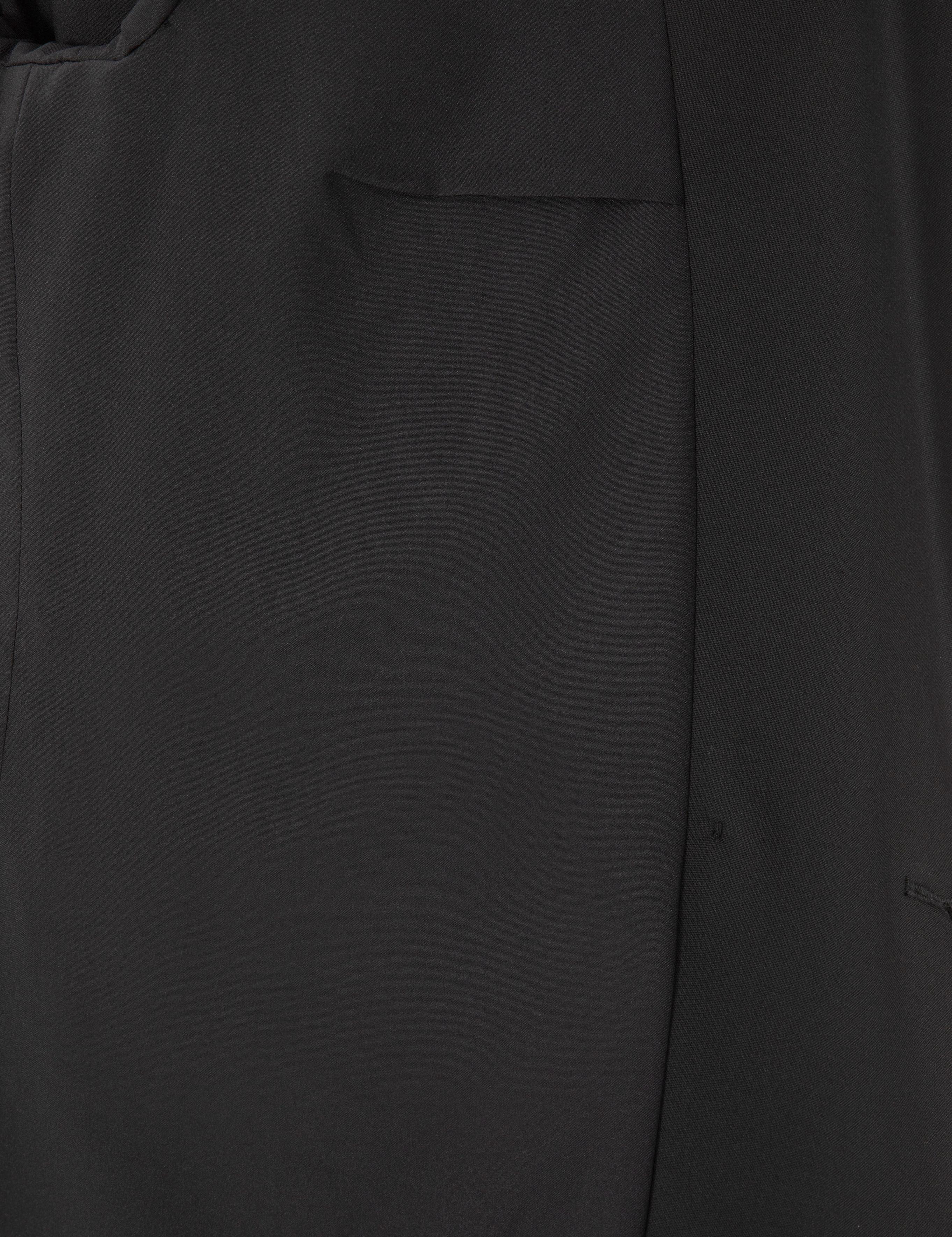 Siyah Comfort Fit Kruvaze Ceket