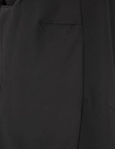 Siyah Comfort Fit Kruvaze Ceket