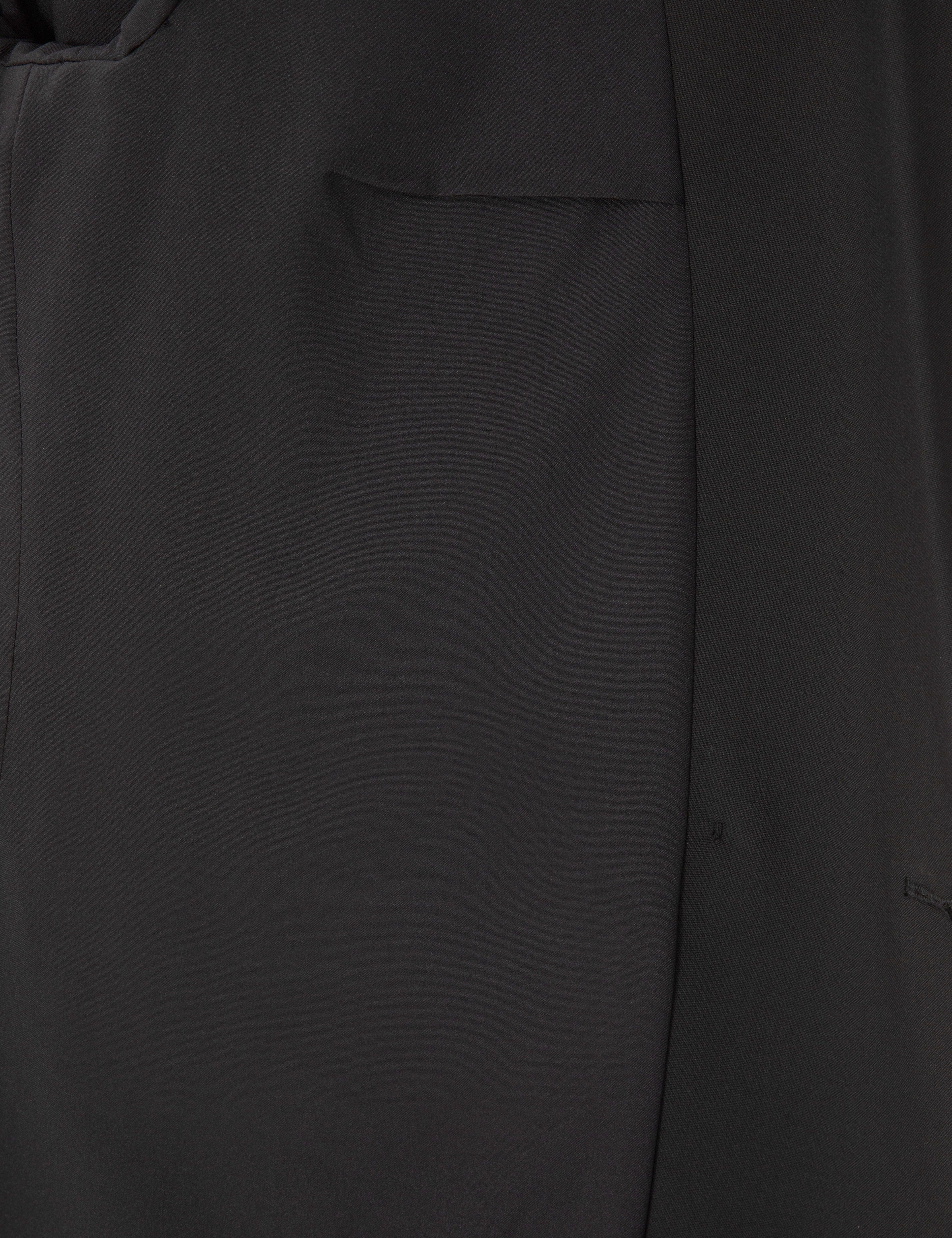 Siyah Comfort Fit Kruvaze Ceket - Image 6