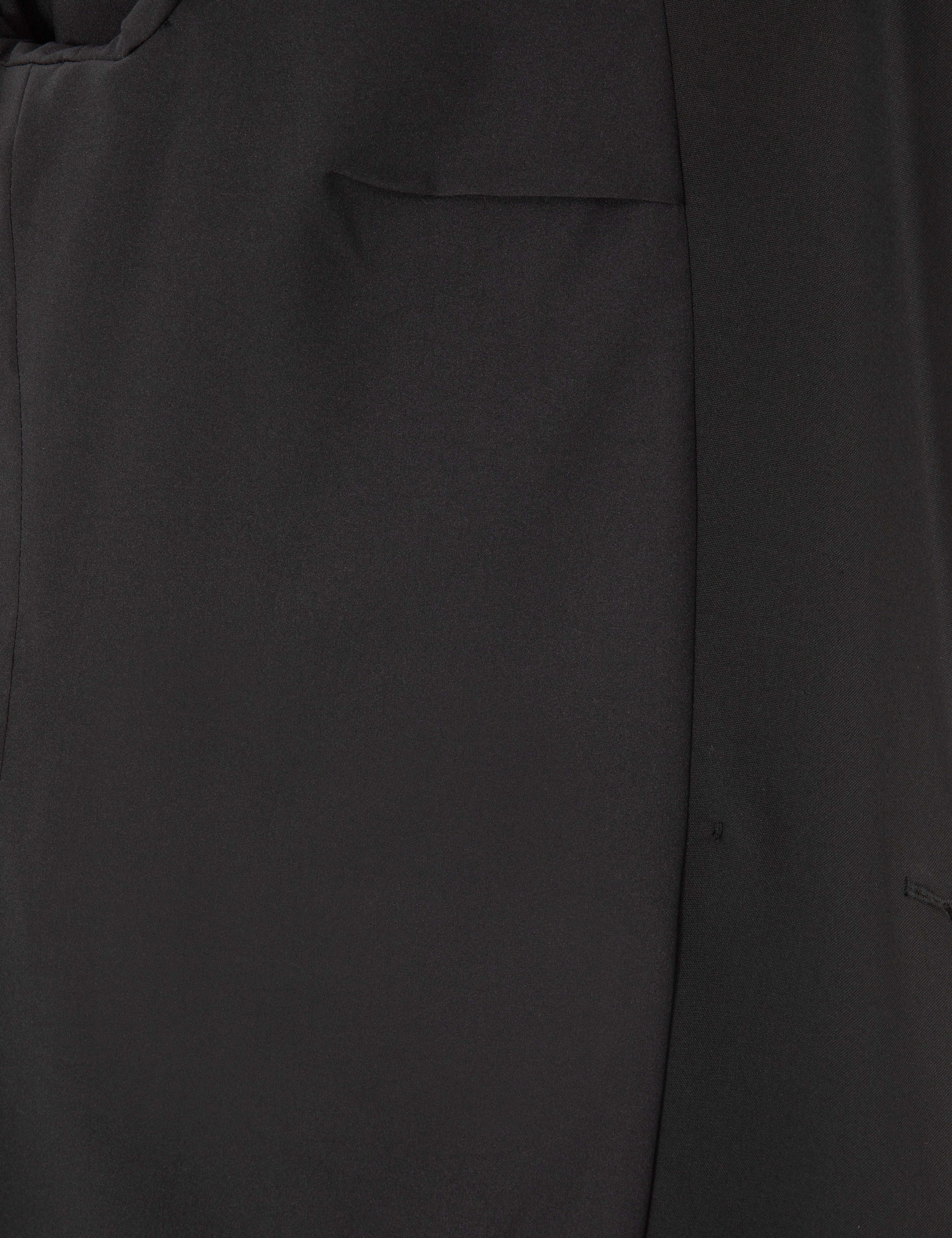 Siyah Comfort Fit Kruvaze Ceket