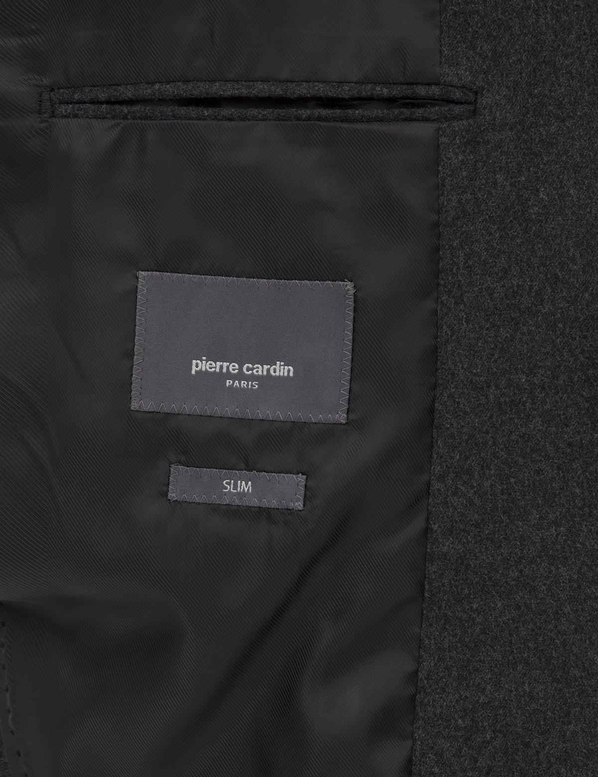 Antrasit Slim Fit Flanel Dokulu Ceket - 50317671023