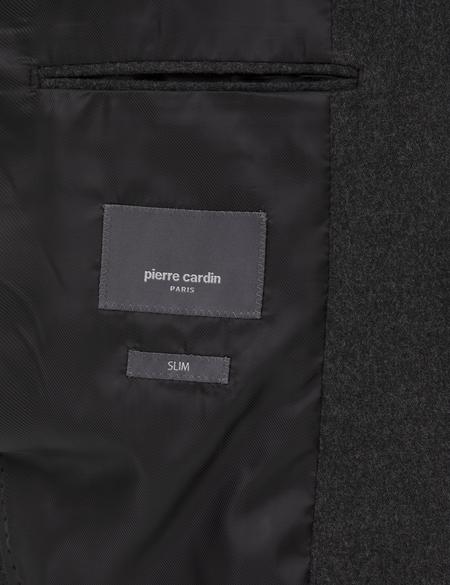 Antrasit Slim Fit Flanel Dokulu Ceket - 50317671023