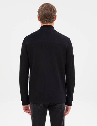 Siyah Regular Fit Sweatshirt