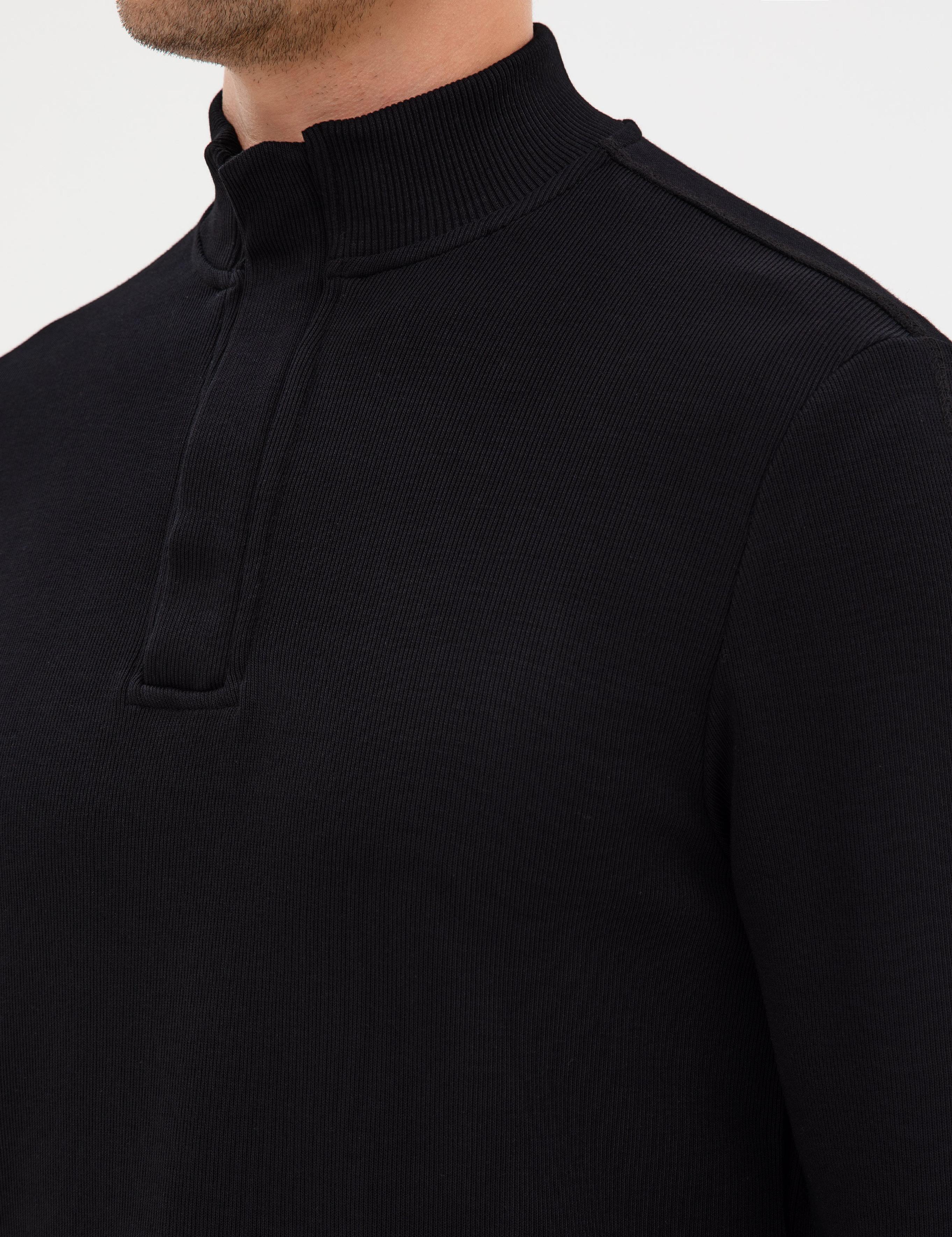 Siyah Regular Fit Sweatshirt