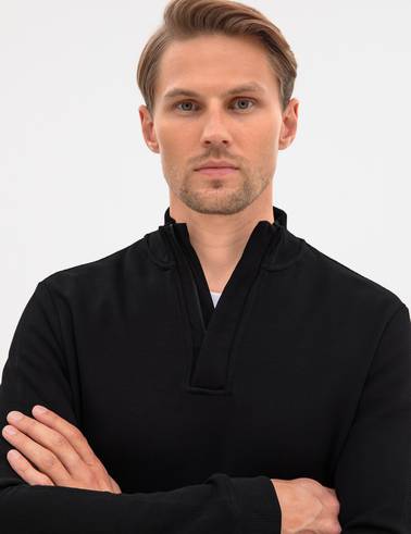 Siyah Regular Fit Sweatshirt