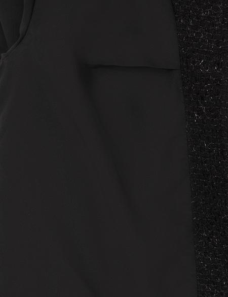 Siyah Crop Top Tüvit Ceket - 50319417017