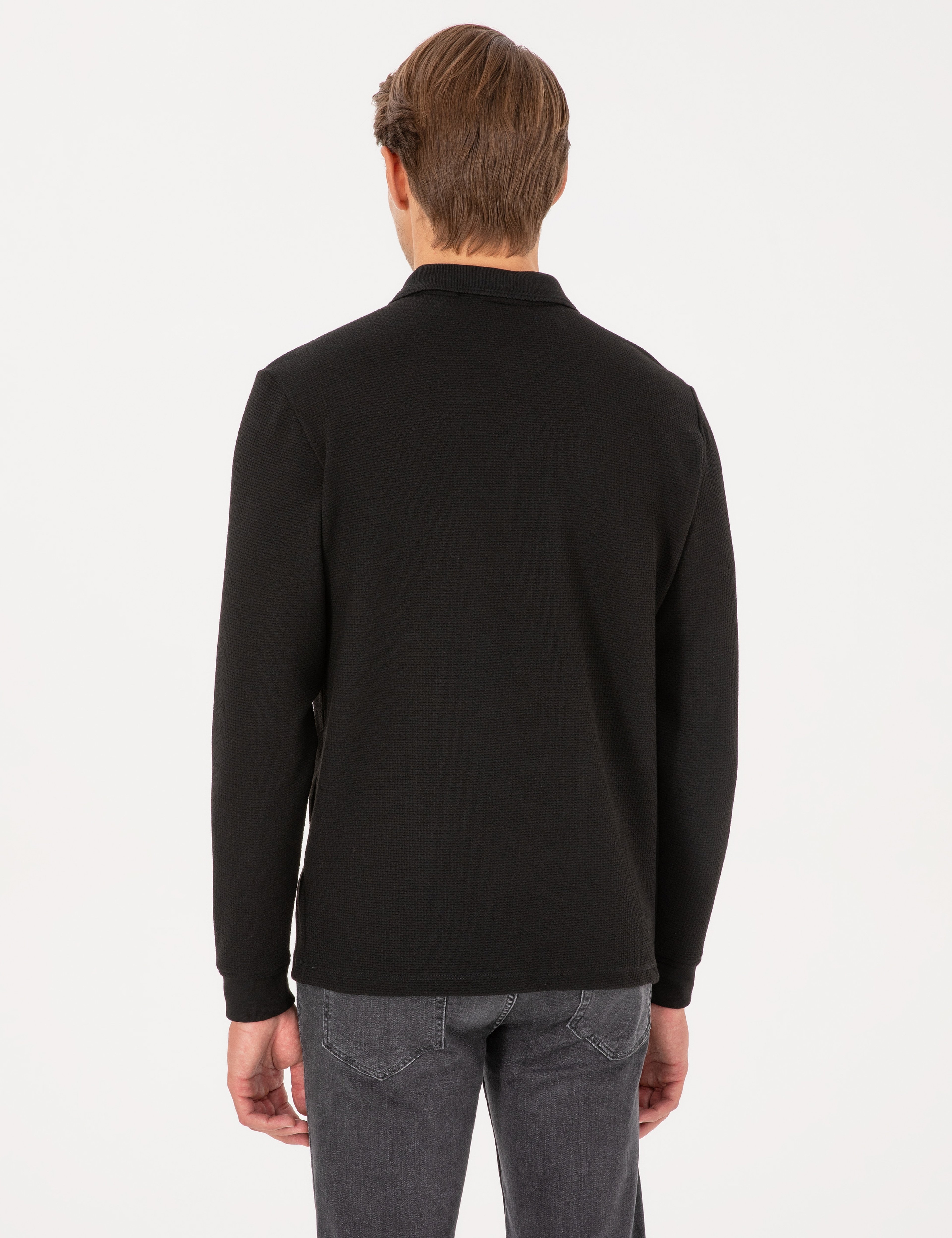 Siyah Regular Fit Sweatshirt