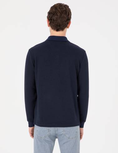 Lacivert Regular Fit Sweatshirt