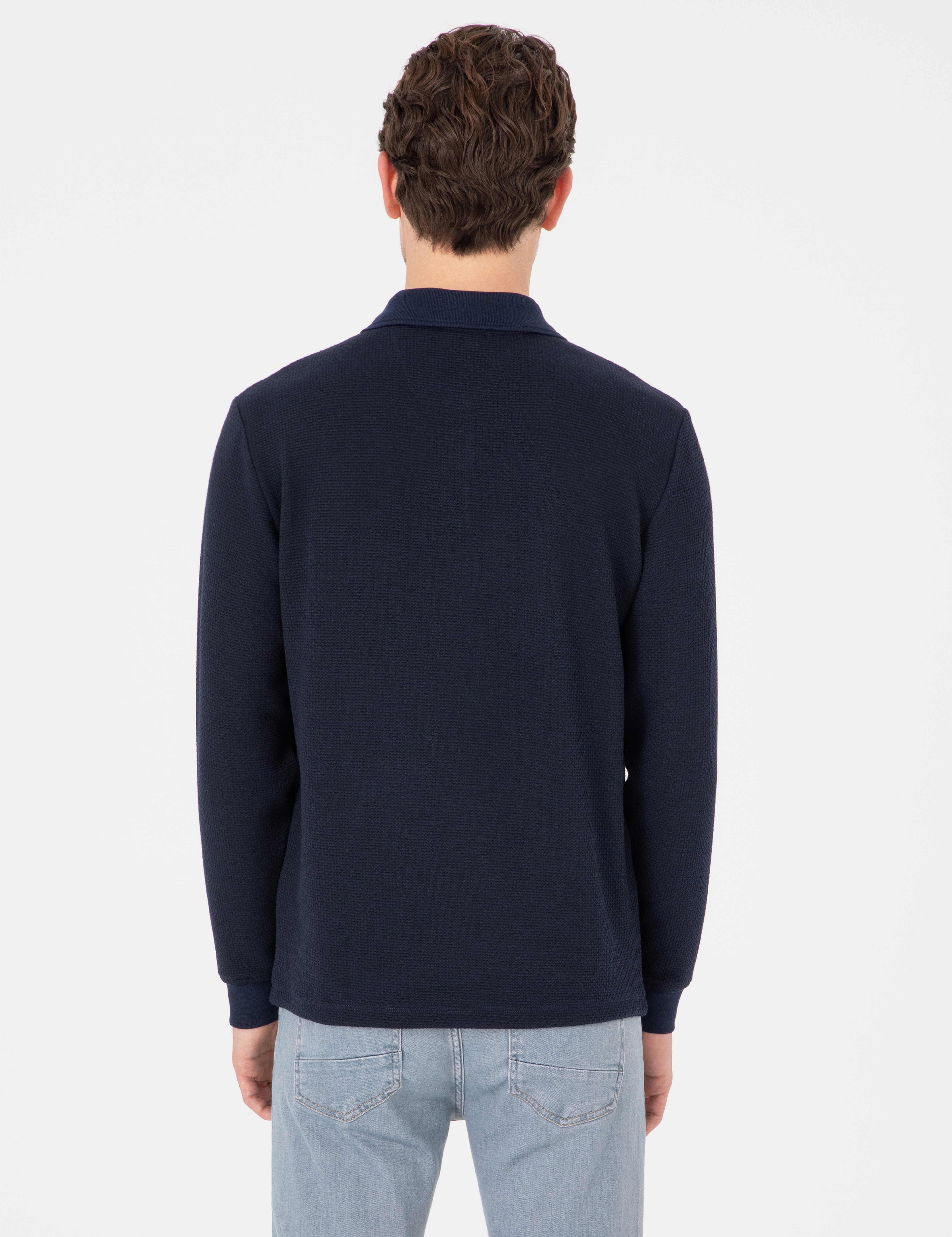 Lacivert Regular Fit Sweatshirt - Image 5