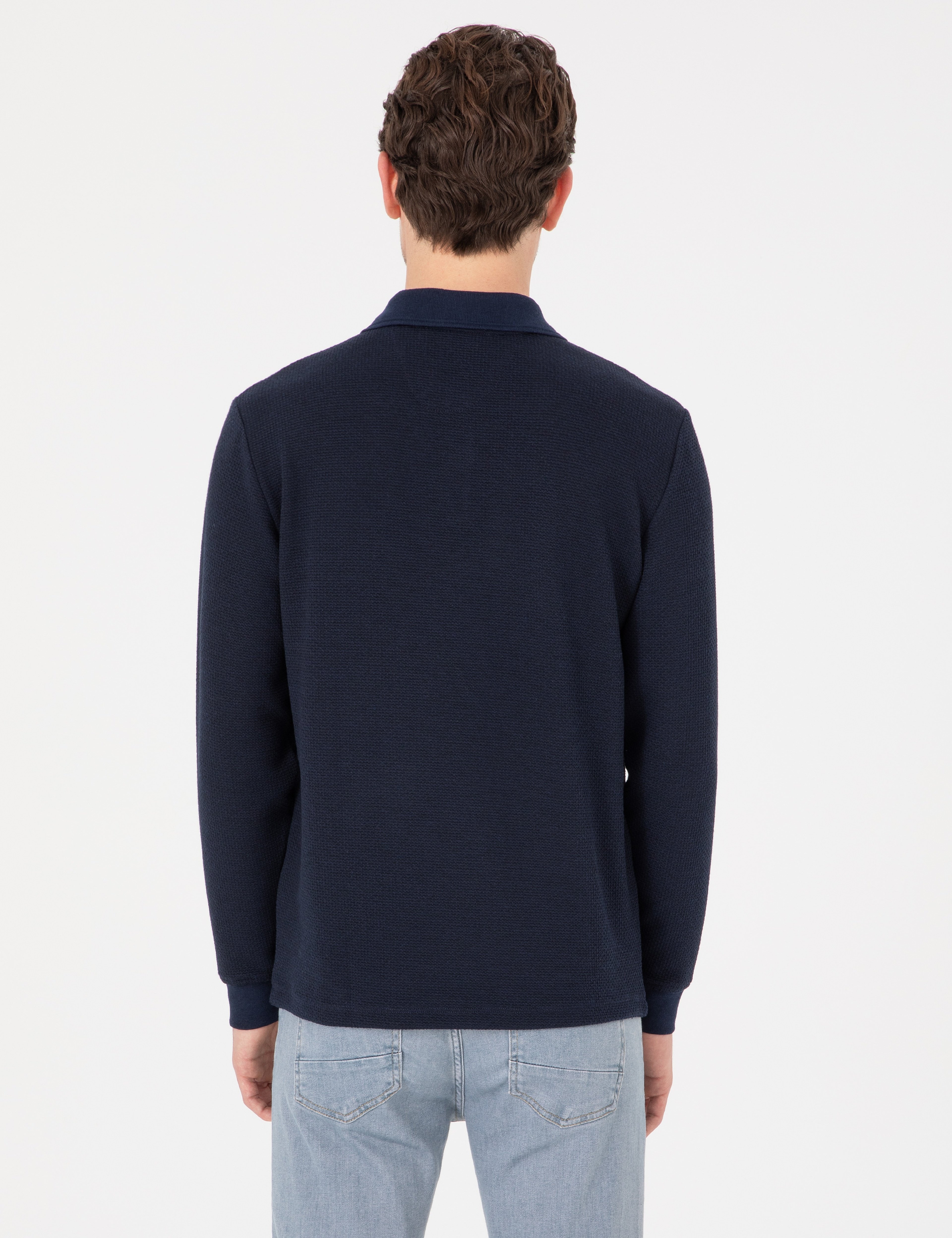 Lacivert Regular Fit Sweatshirt