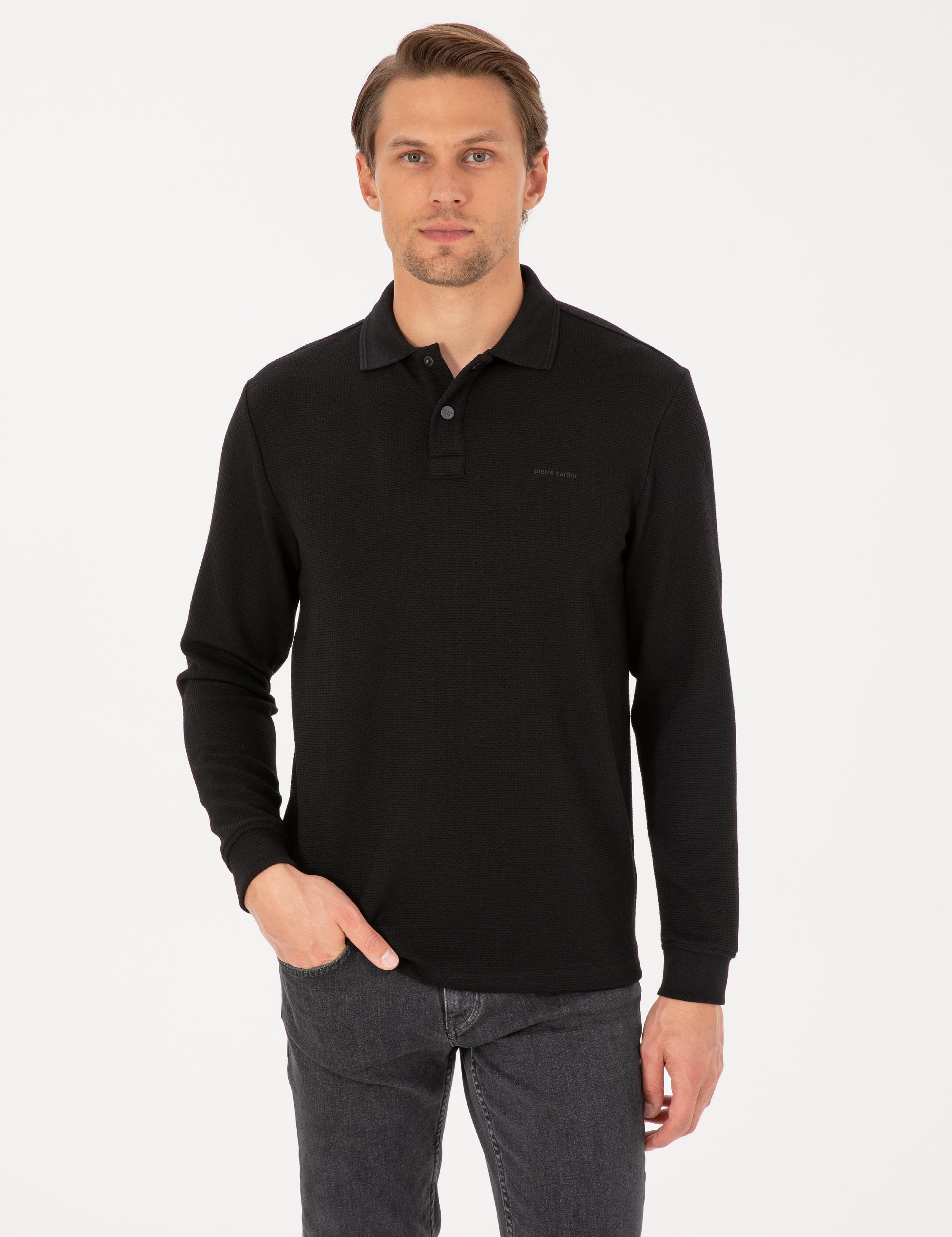 Siyah Regular Fit Sweatshirt