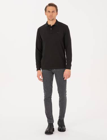 Siyah Regular Fit Sweatshirt