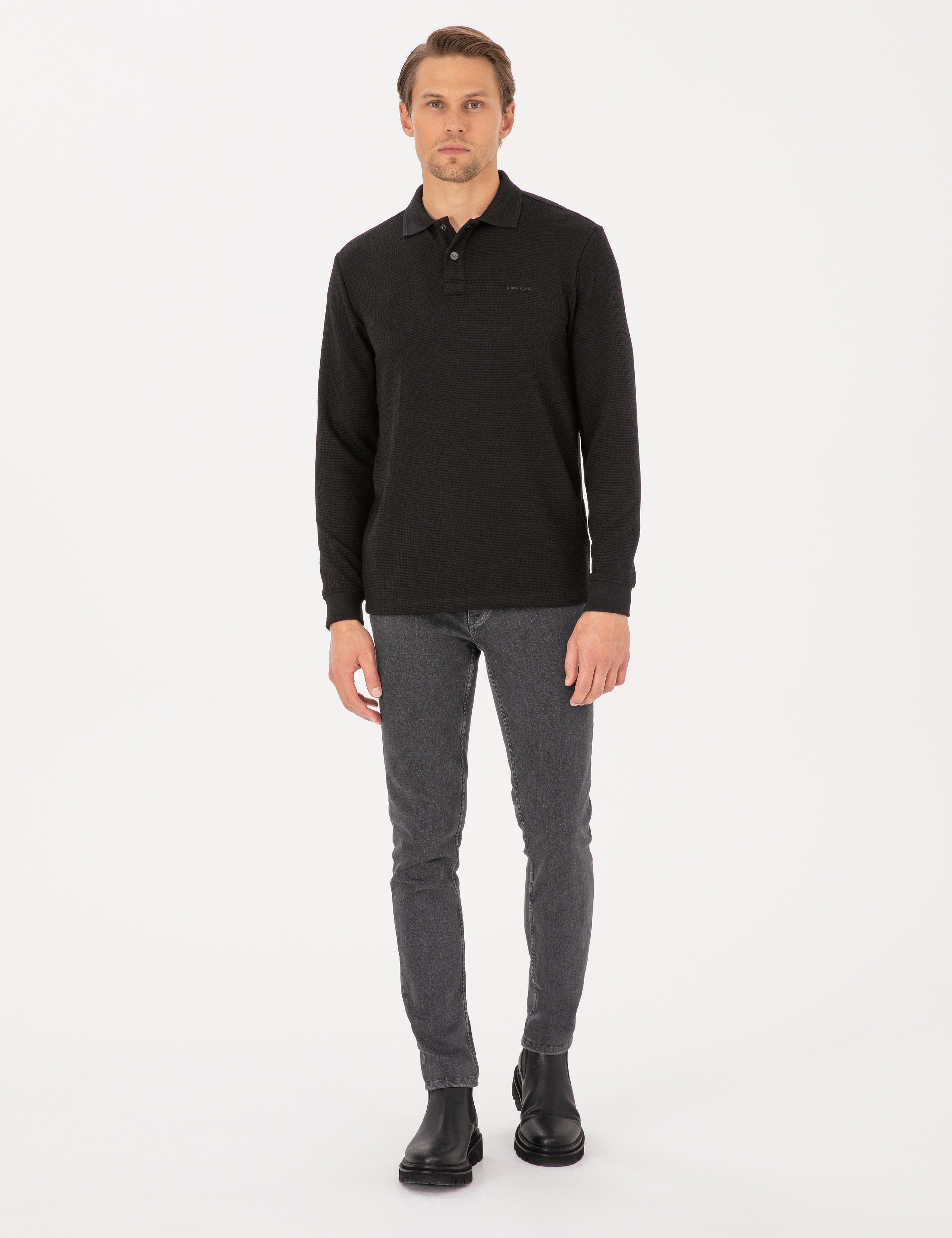 Siyah Regular Fit Sweatshirt