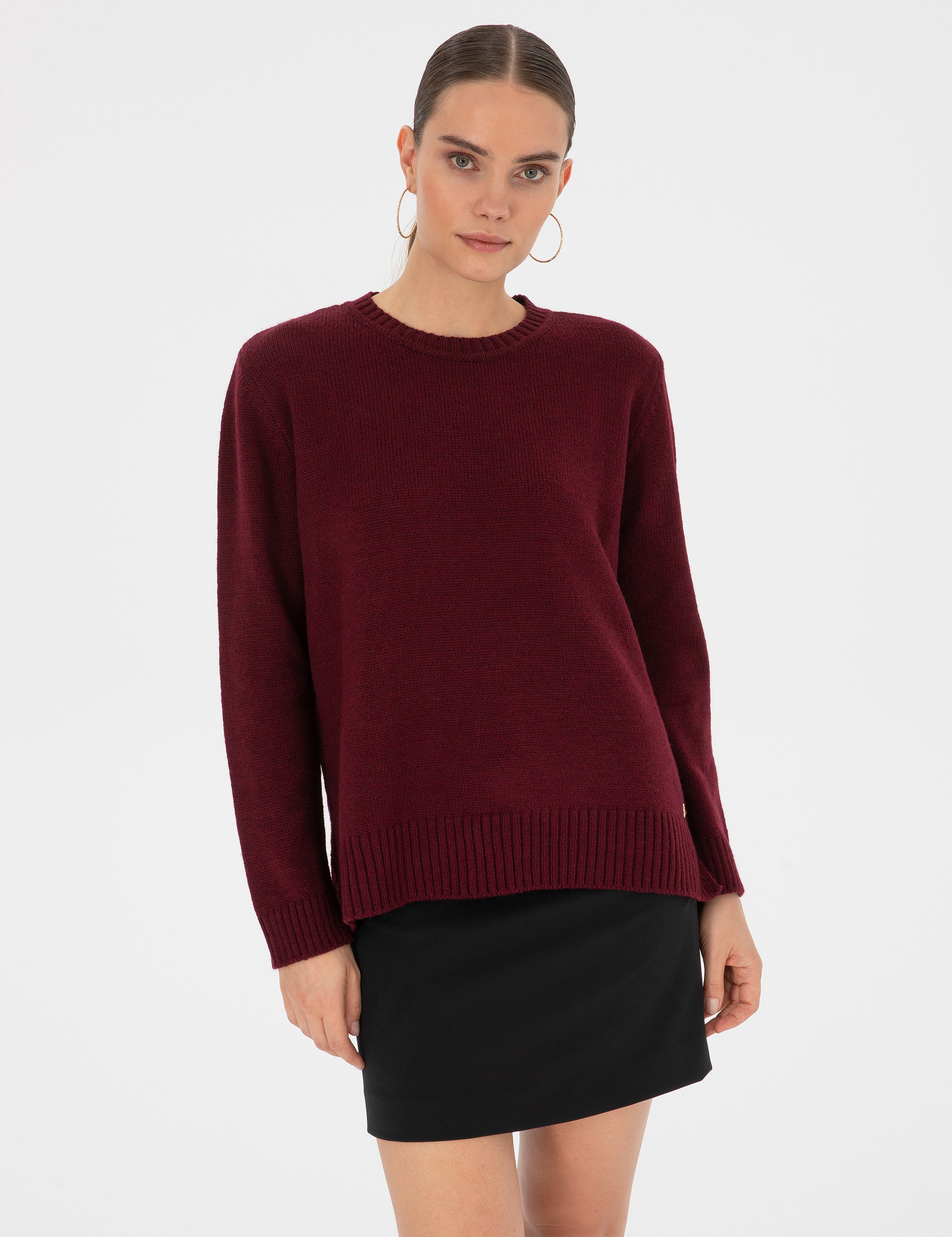 Vişne Comfort Fit Kazak