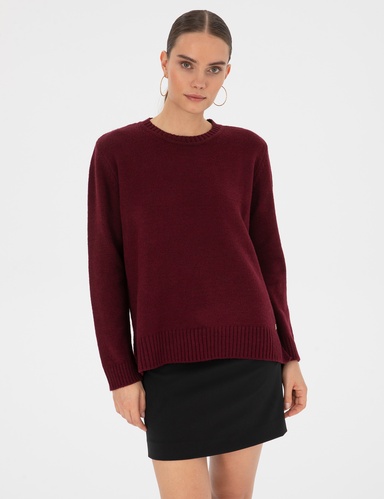 Vişne Comfort Fit Kazak