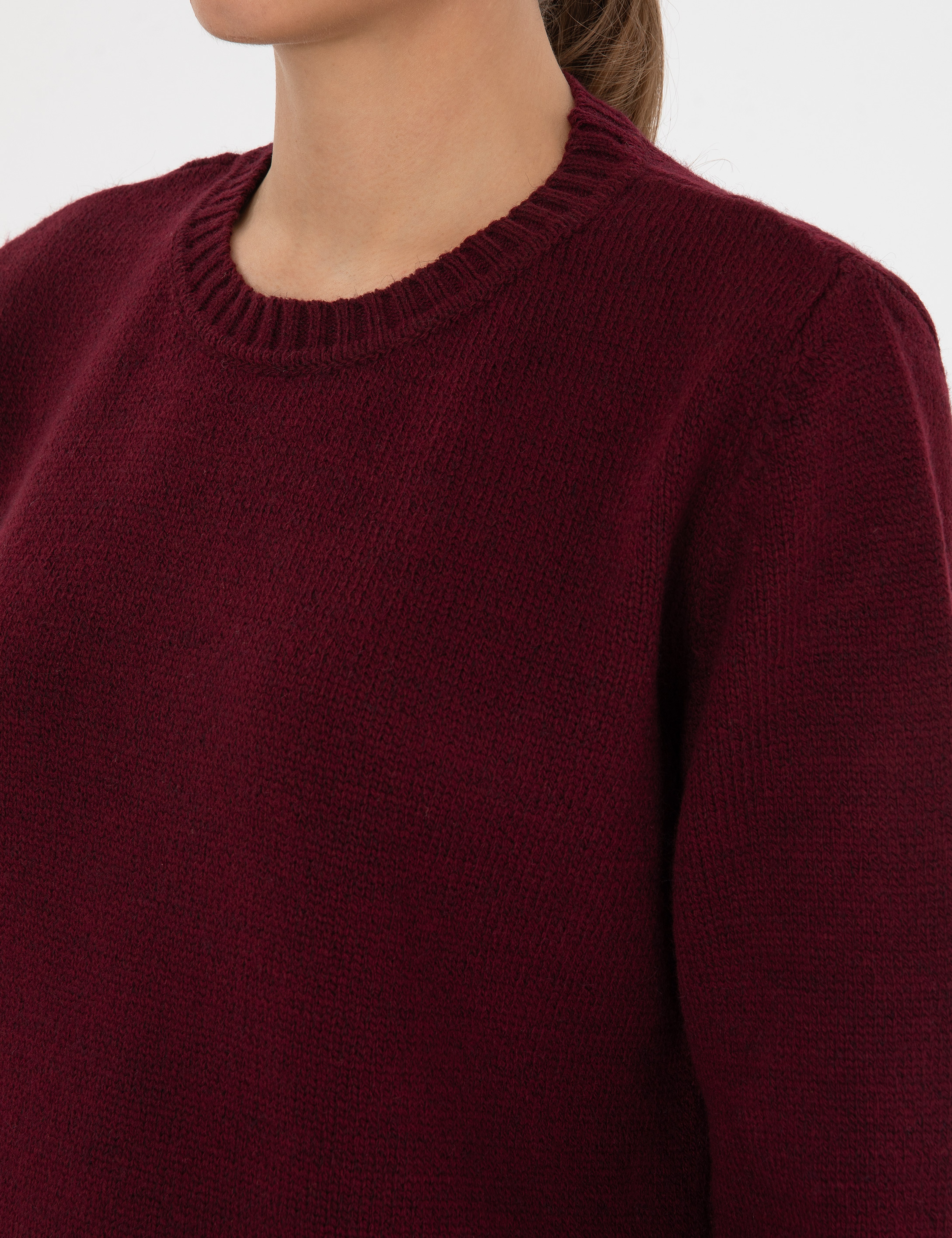 Vişne Comfort Fit Kazak - Image 7