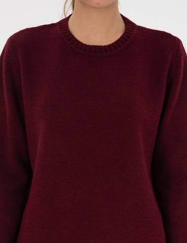 Vişne Comfort Fit Kazak
