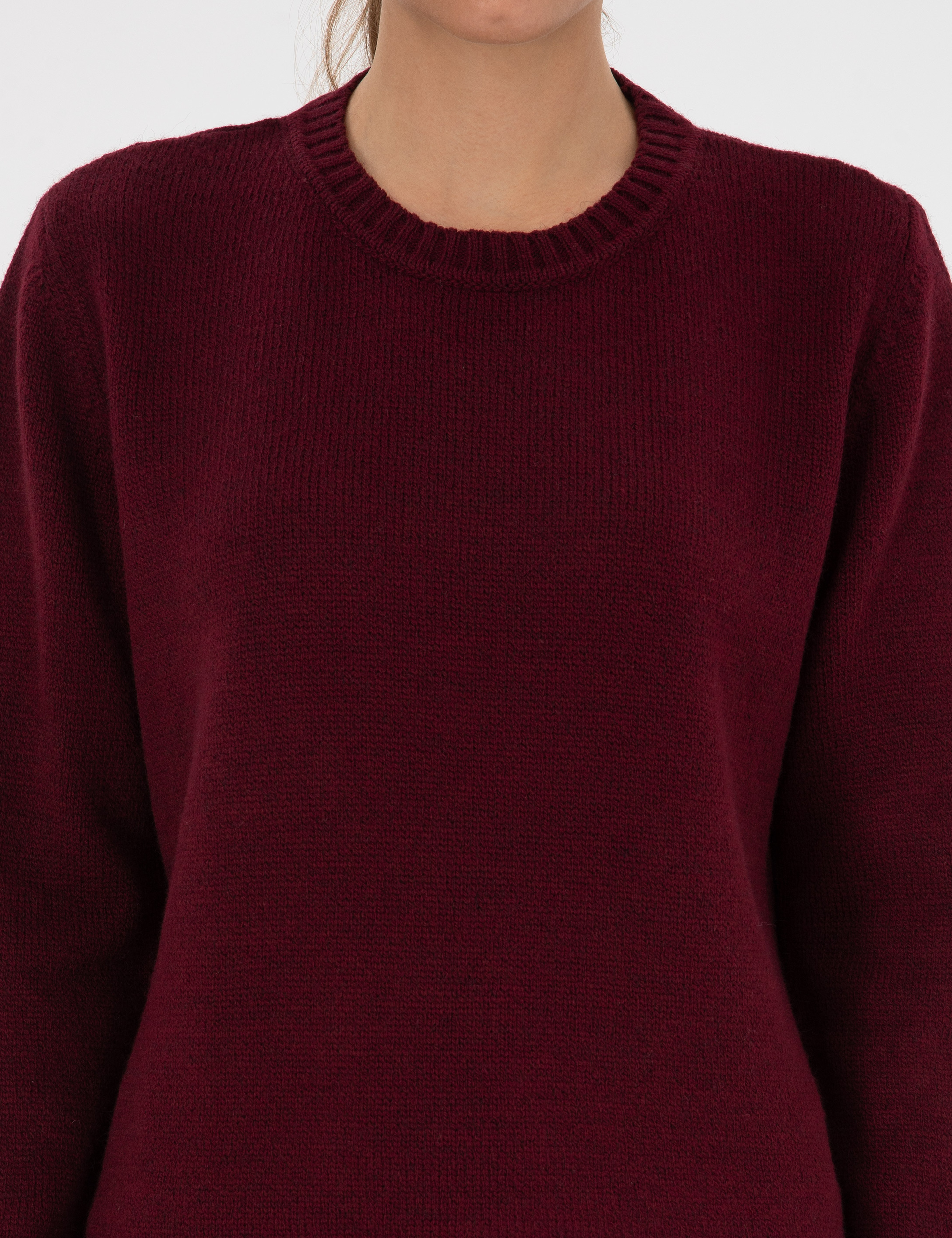 Vişne Comfort Fit Kazak - Image 6