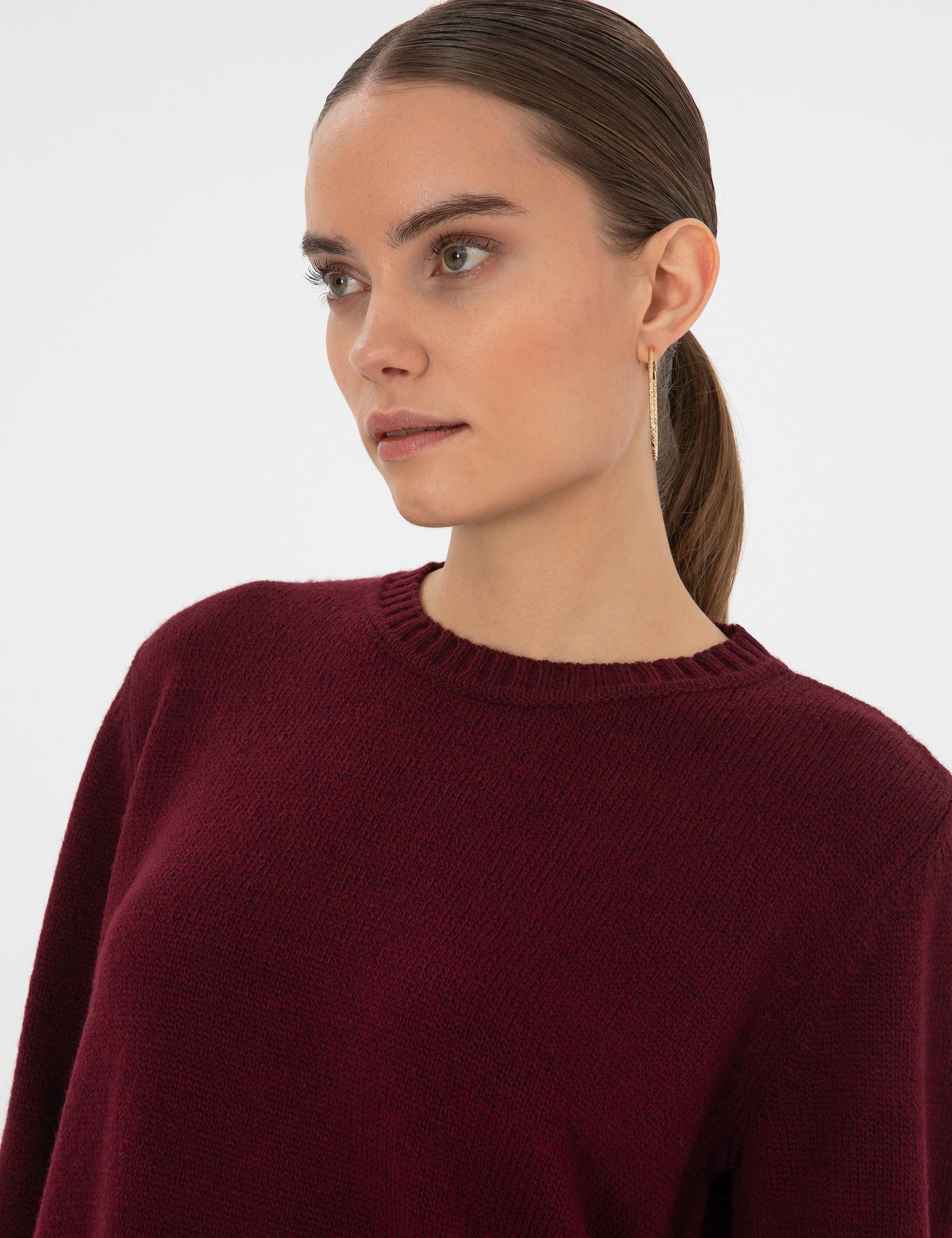 Vişne Comfort Fit Kazak