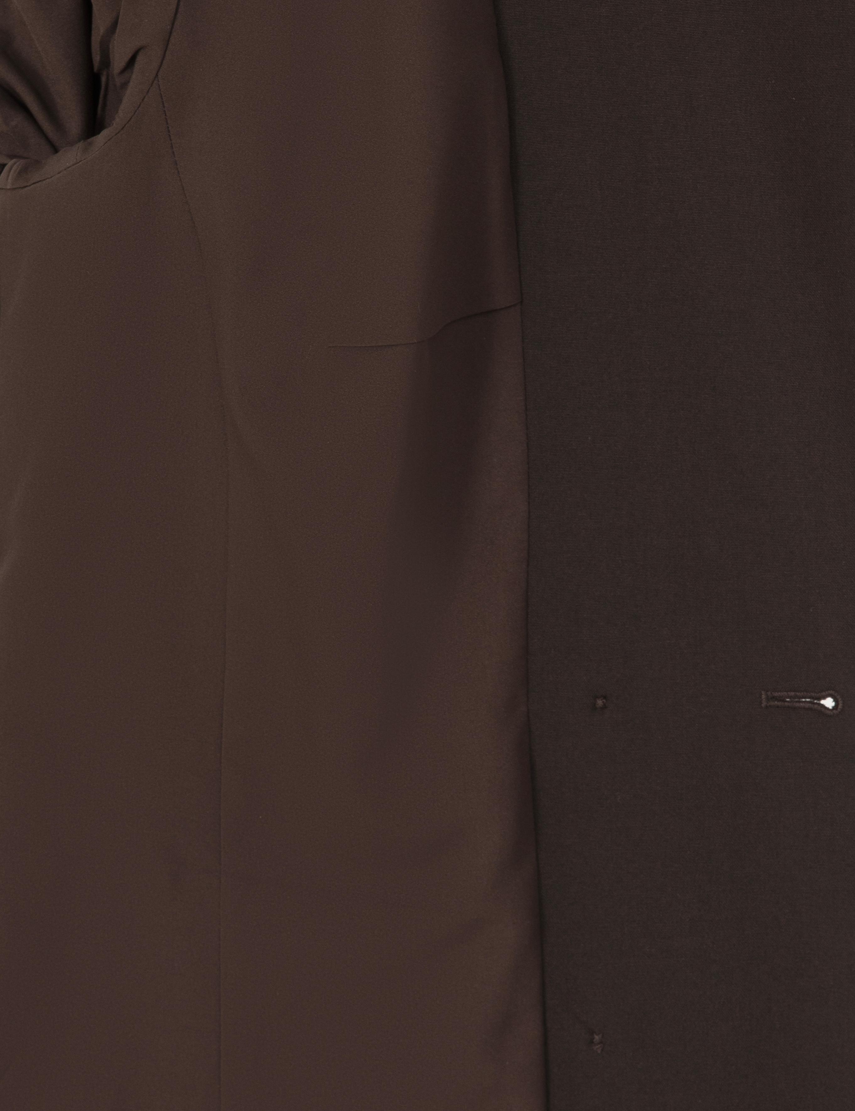 Koyu Kahverengi Regular Fit Kruvaze Ceket