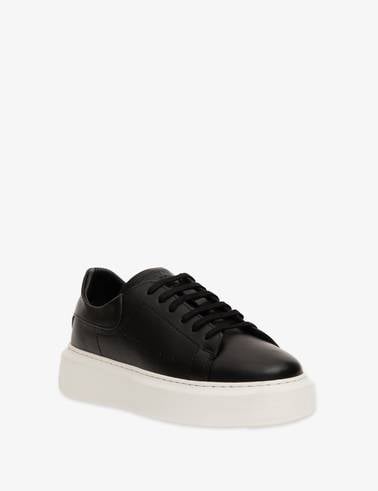Siyah Deri Sneaker