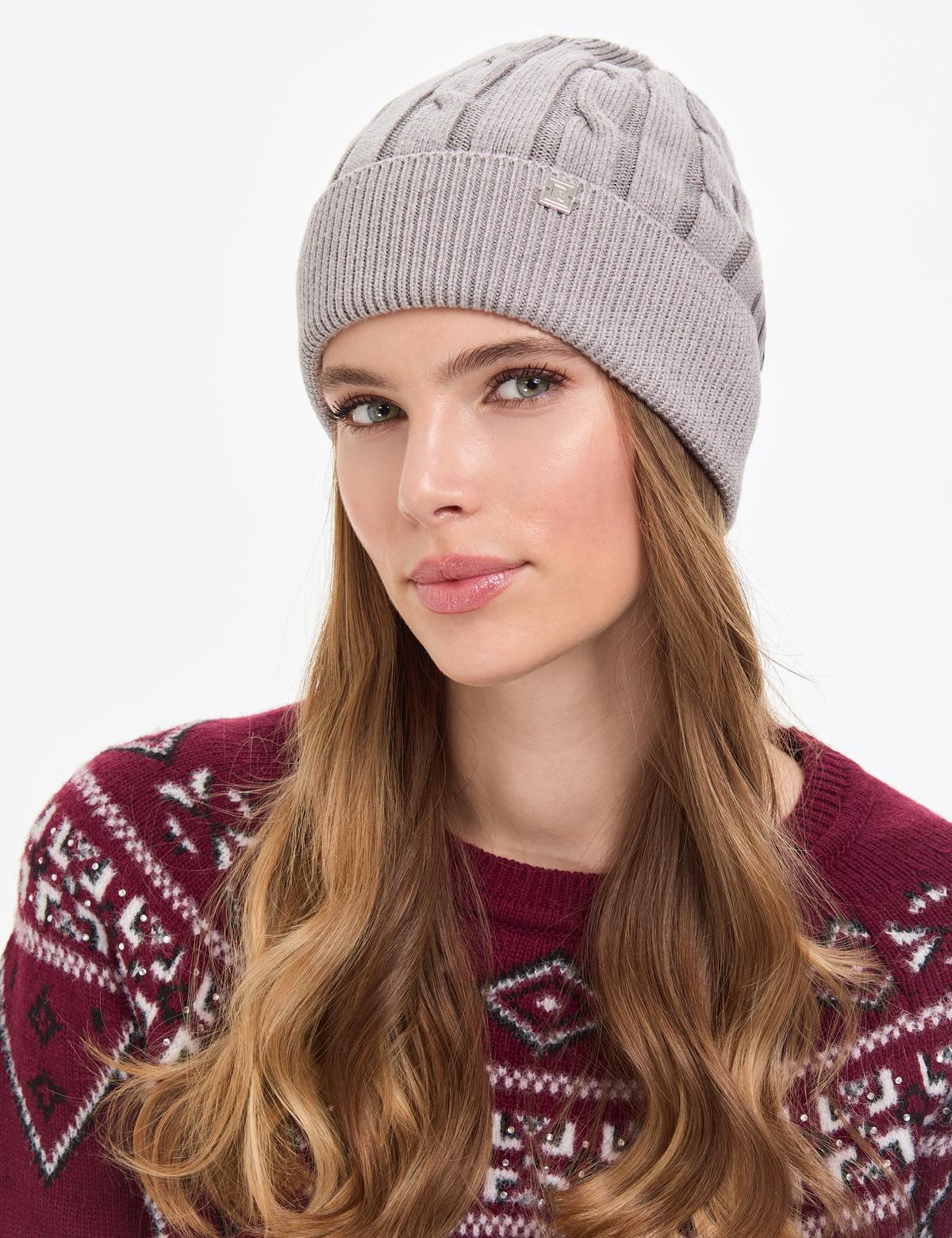 Gri Melanj Şapka - 50317766001