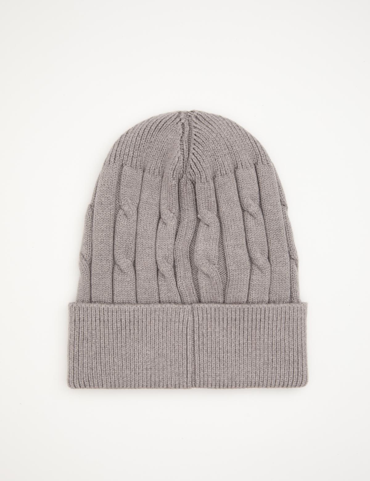 Gri Melanj Şapka - 50317766001