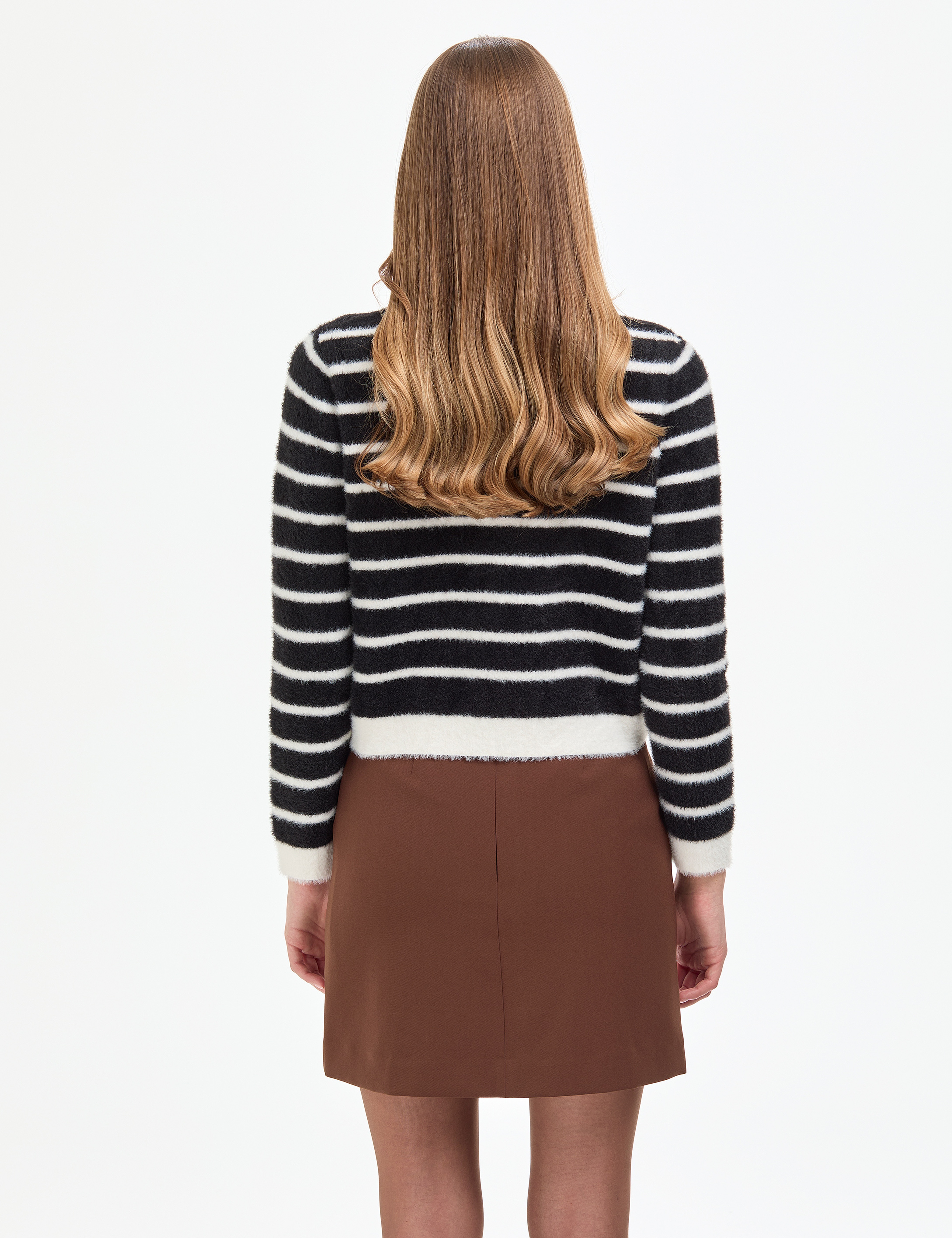 Siyah Crop Top Triko Hırka