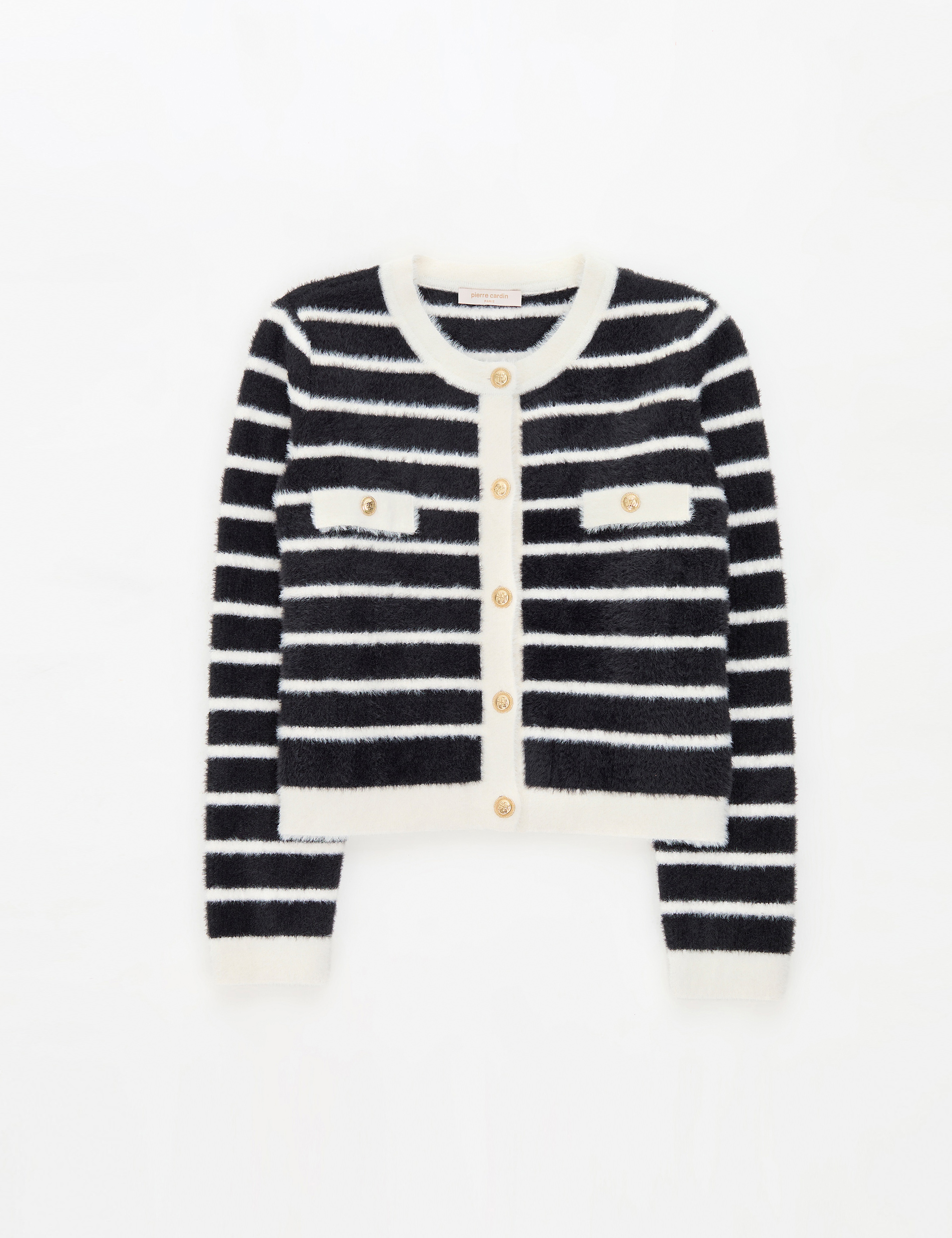 Siyah Crop Top Triko Hırka - Image 6