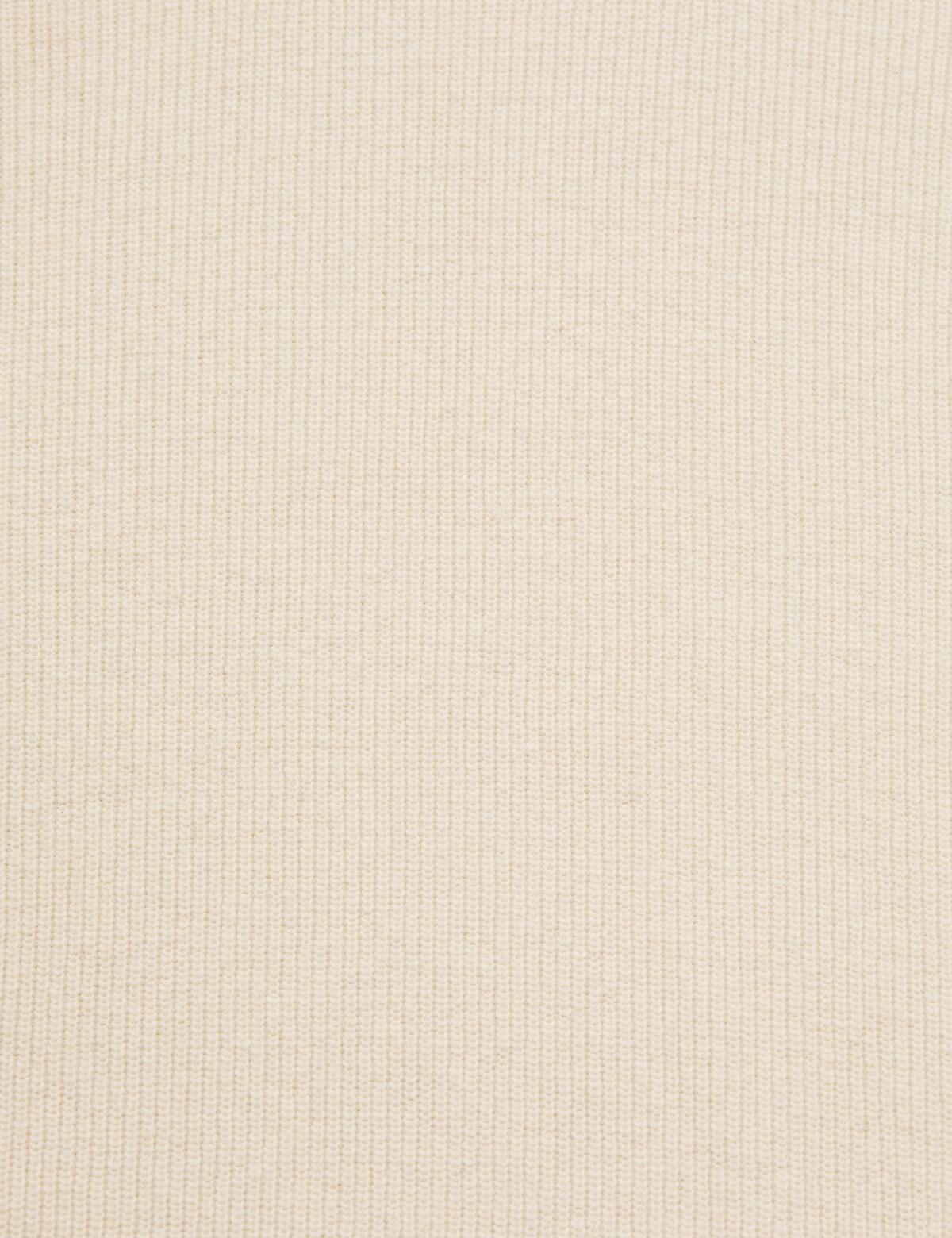 Ekru Regular Fit Yün Kazak - 50296484018