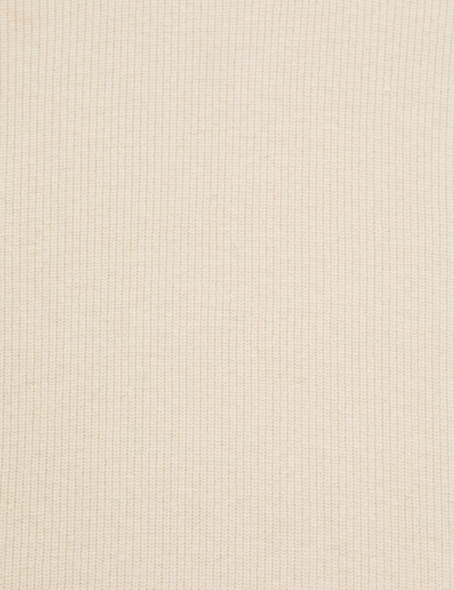 Ekru Regular Fit Yün Kazak