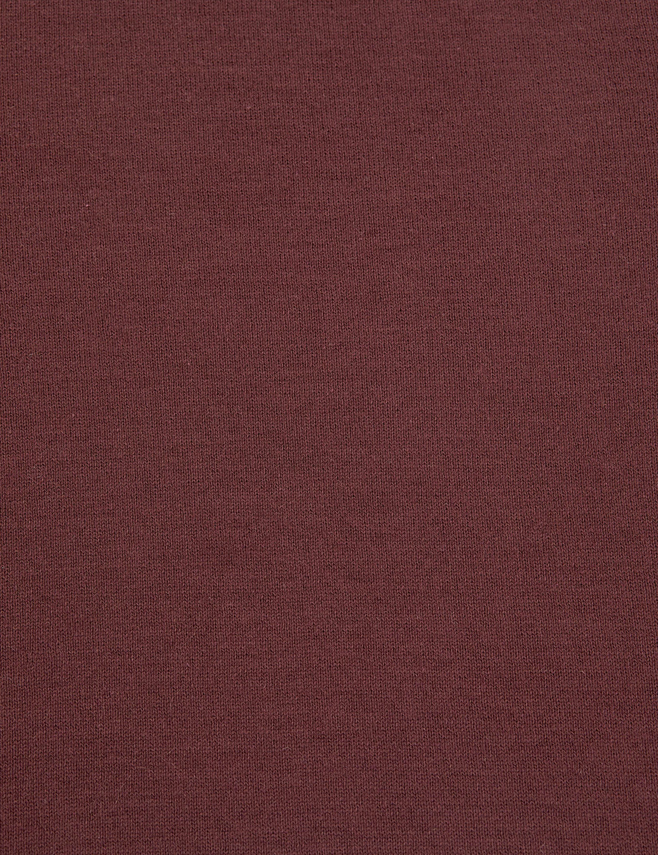 Kahverengi Slim Fit Bisiklet Yaka Basic Kazak