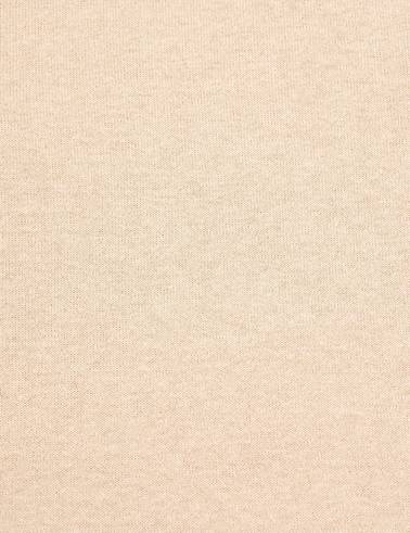Bej Slim Fit Bisiklet Yaka Basic Kazak