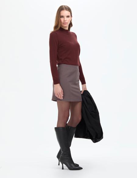 Antrasit Dokuma Etek - 50318251002