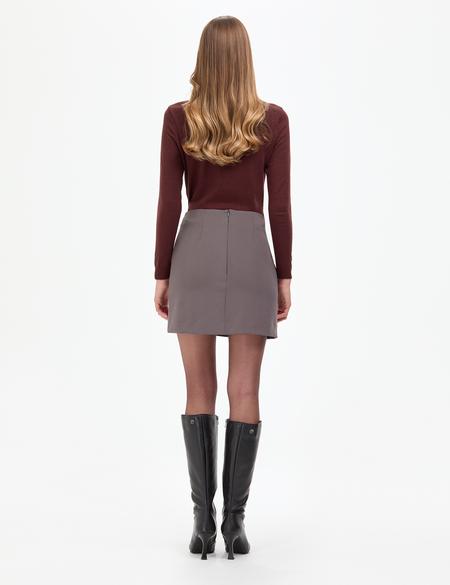 Antrasit Dokuma Etek - 50318251002