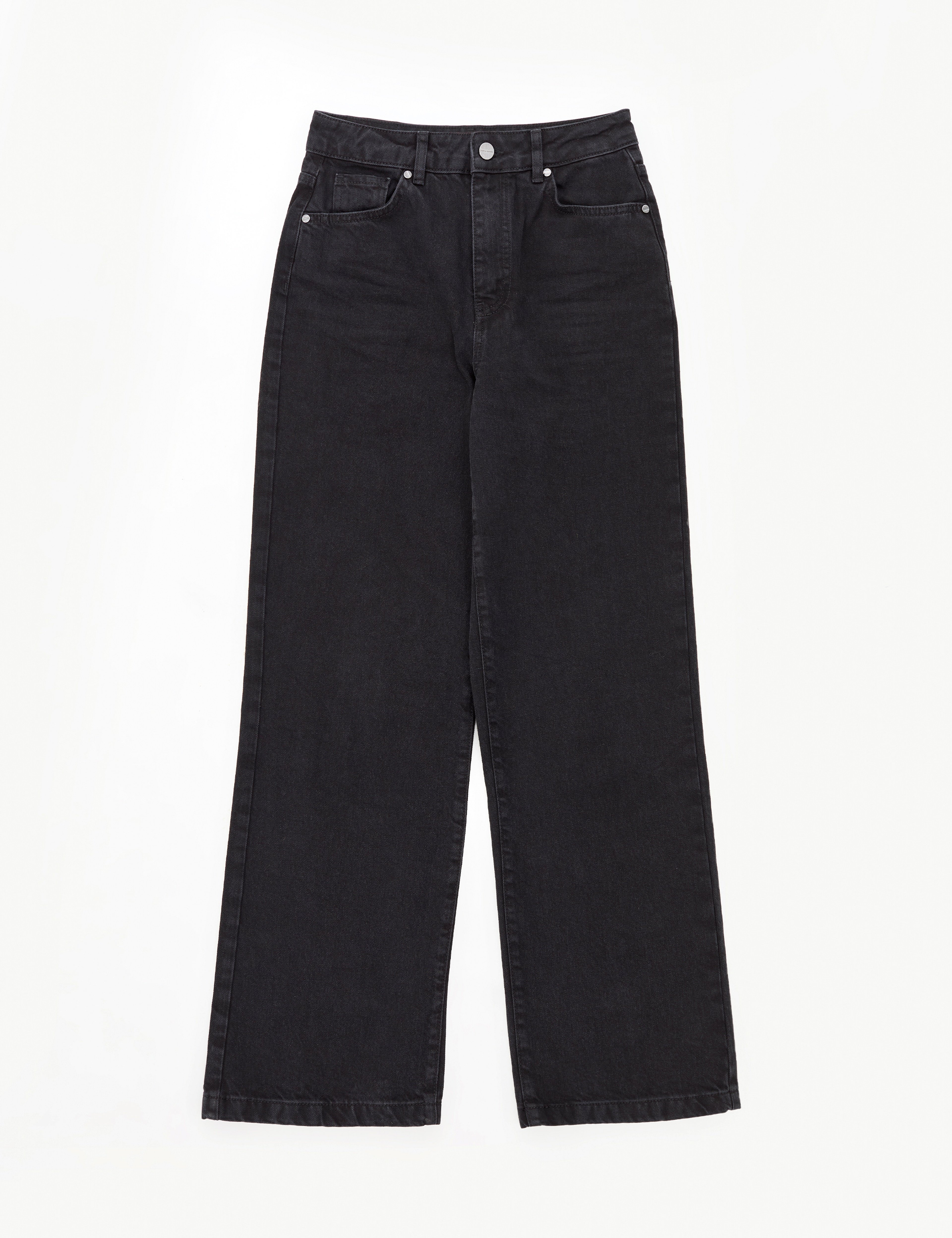 Siyah Loose Fit Jean Pantolon